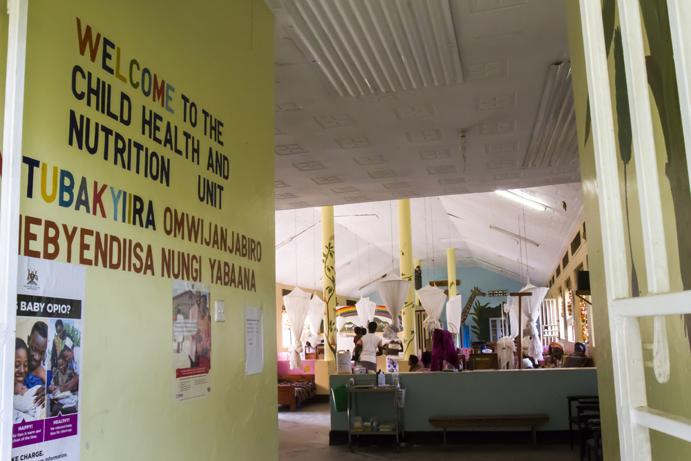 Bwindi, Uganda - February 26, 2017 : Interior of Childrens Unit of Bwindi Medical Clinic, Uganda, Africa.