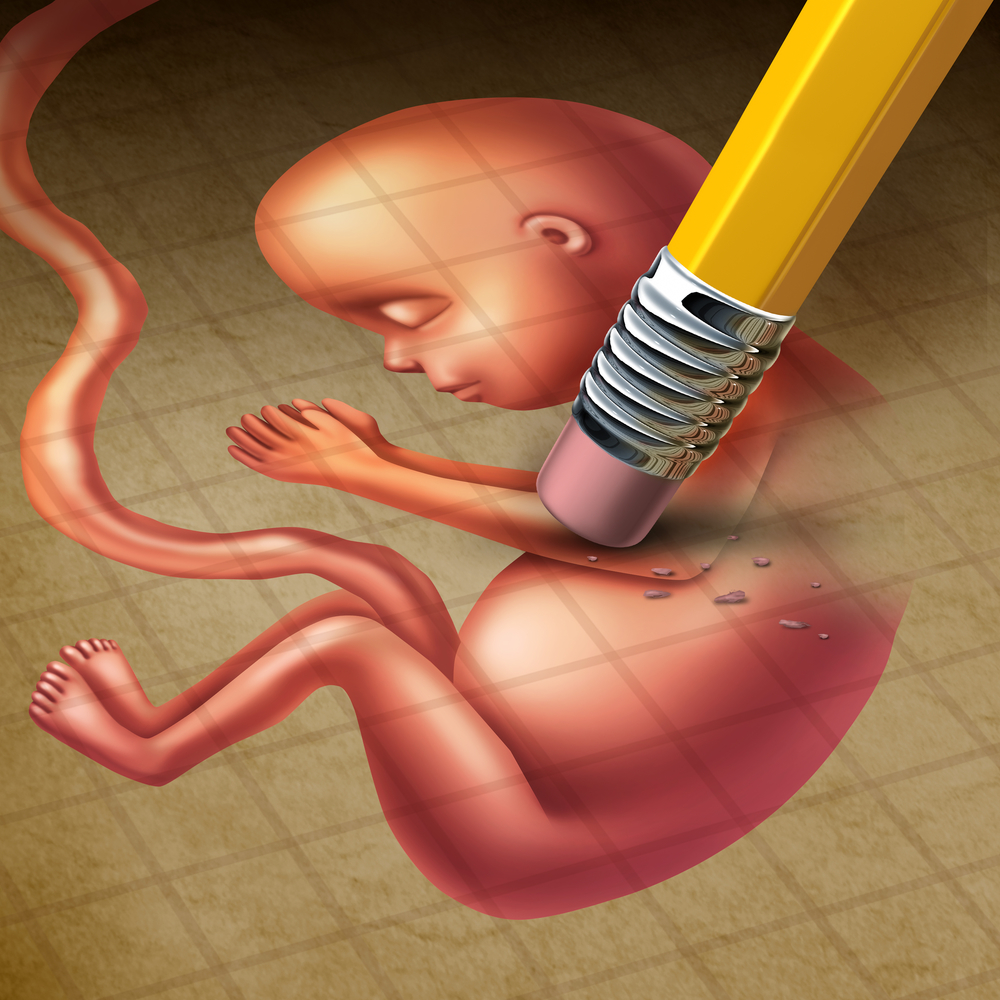 Humanity of unborn child being erased
