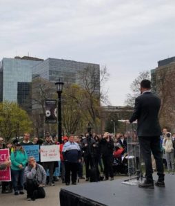 Pro-life action at March for Life 2019 in Toronto